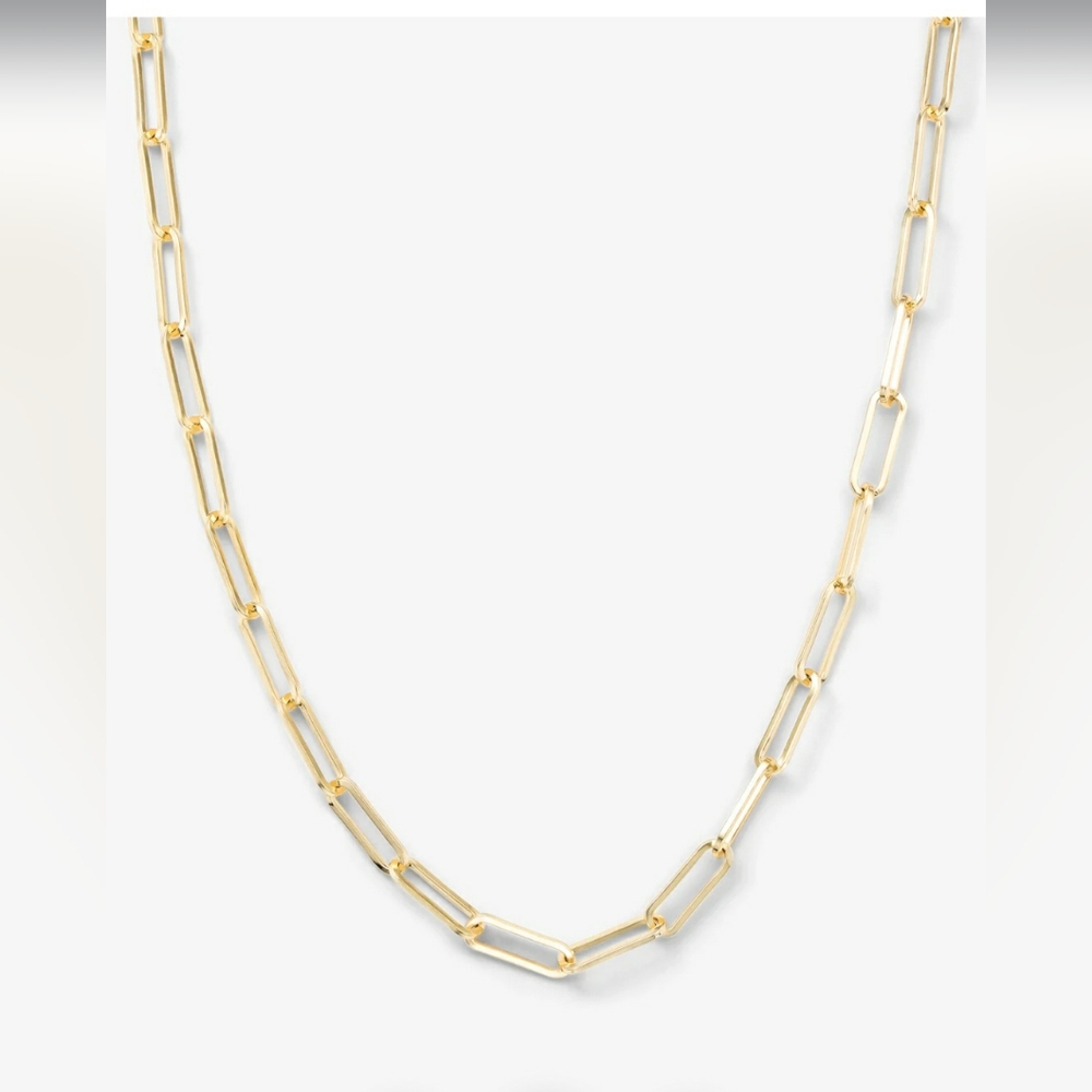 Melinda Maria Samantha Chain Link Necklace 18k Gold Plated